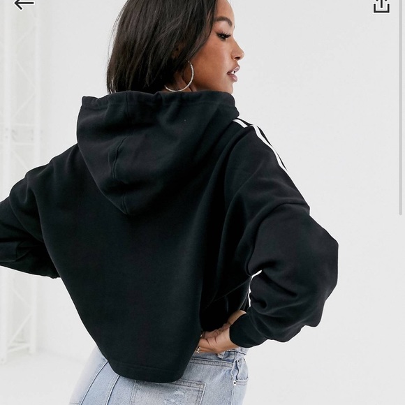 Adidas Originals adicolor cropped hoodie - Picture 7 of 12